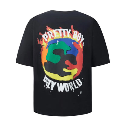 Black - Back - Pretty Boy Ugly World Mens Oversized T-Shirt