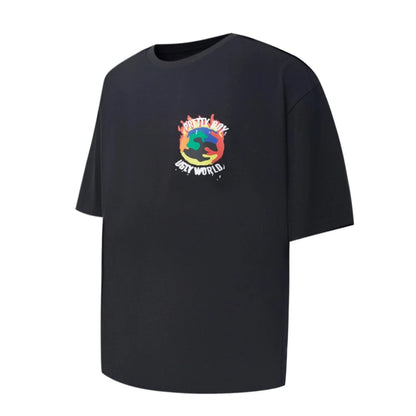 Black - Side - Pretty Boy Ugly World Mens Oversized T-Shirt