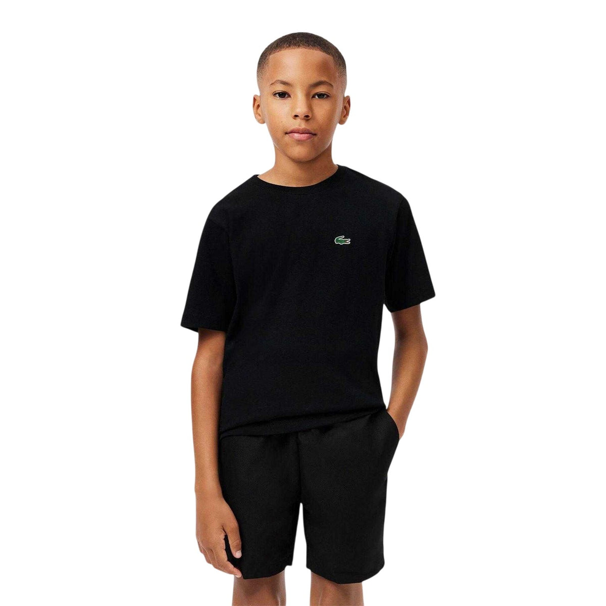 Black - Lifestyle - Lacoste Childrens-Kids Sport T-Shirt