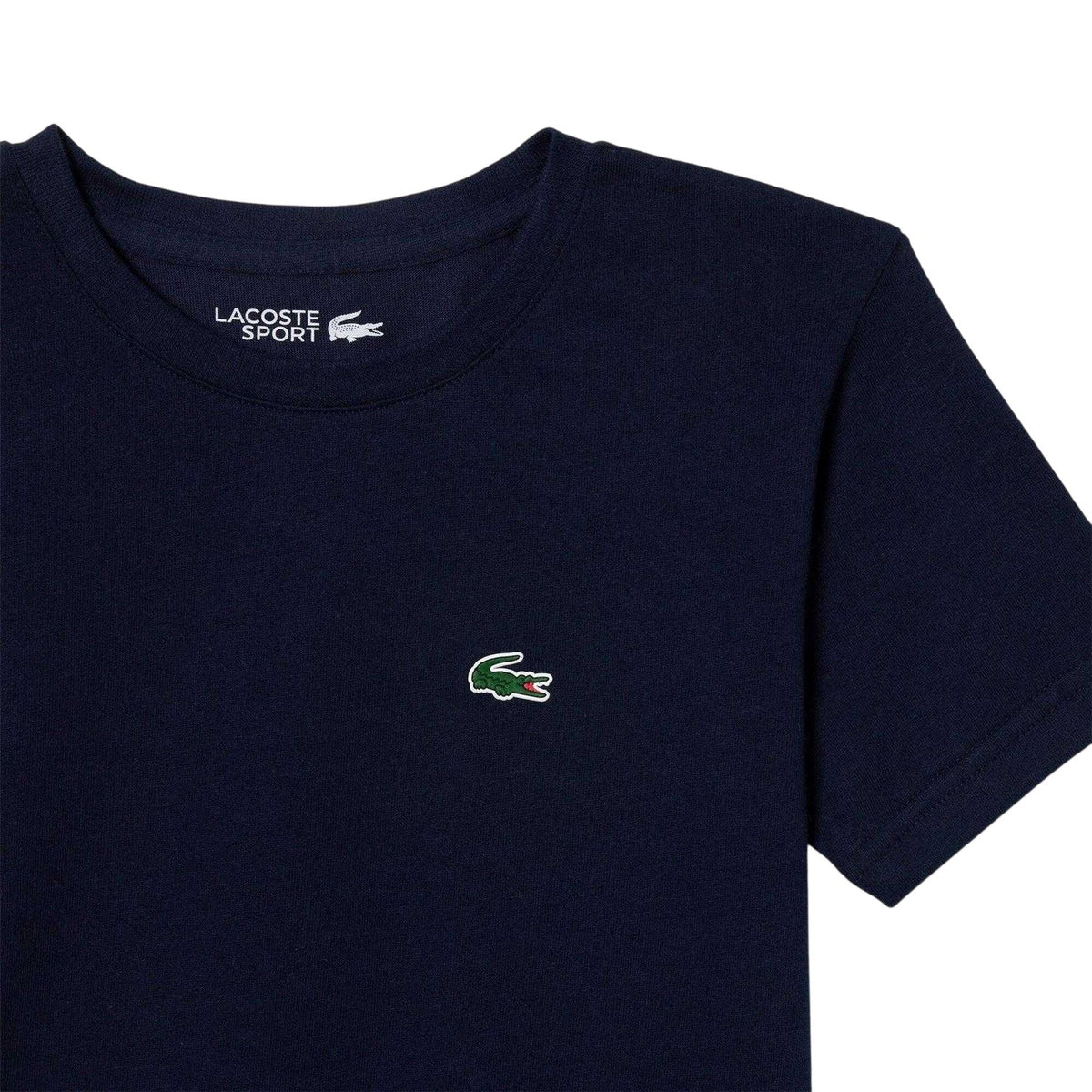 Marine Blue - Side - Lacoste Childrens-Kids Sport T-Shirt