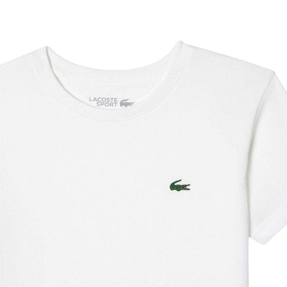 White - Side - Lacoste Childrens-Kids Sport T-Shirt