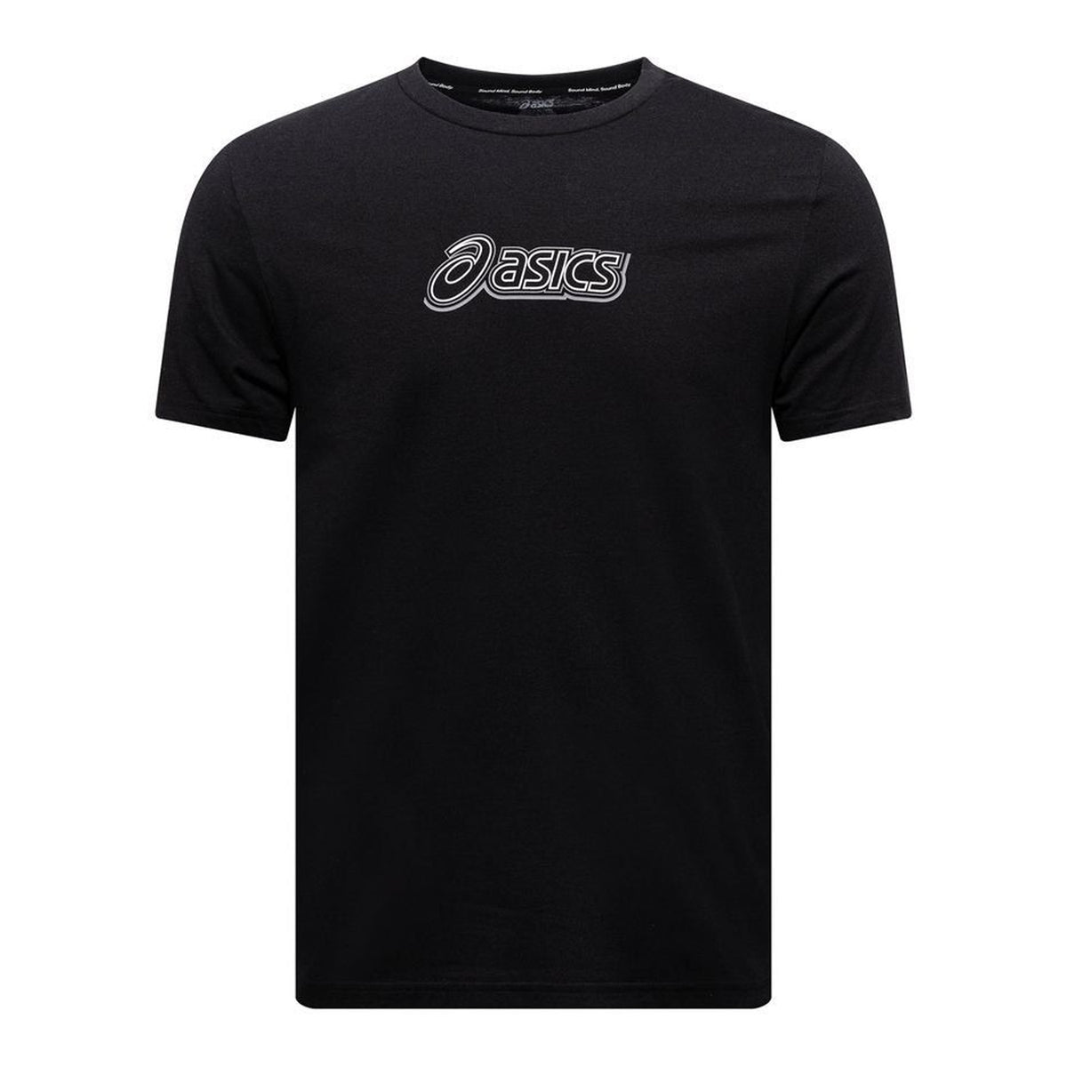 Black - Front - Asics Mens Performance Running T-Shirt