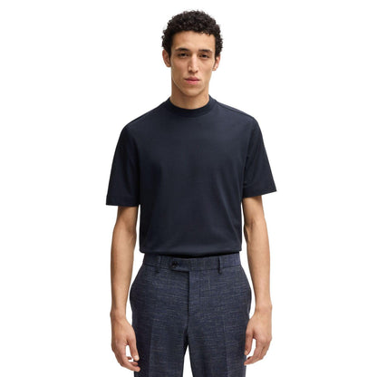Dark Blue - Front - Boss Mens P-Thompson 290 Regular T-Shirt