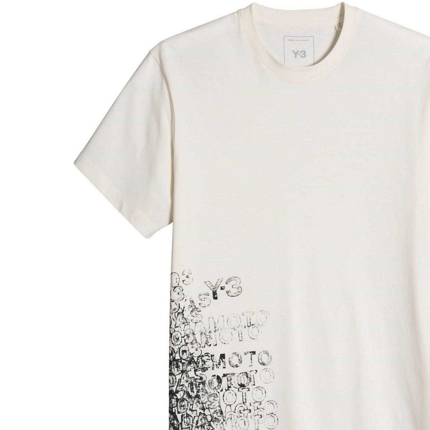 White - Side - Y-3 Mens GFX T-Shirt