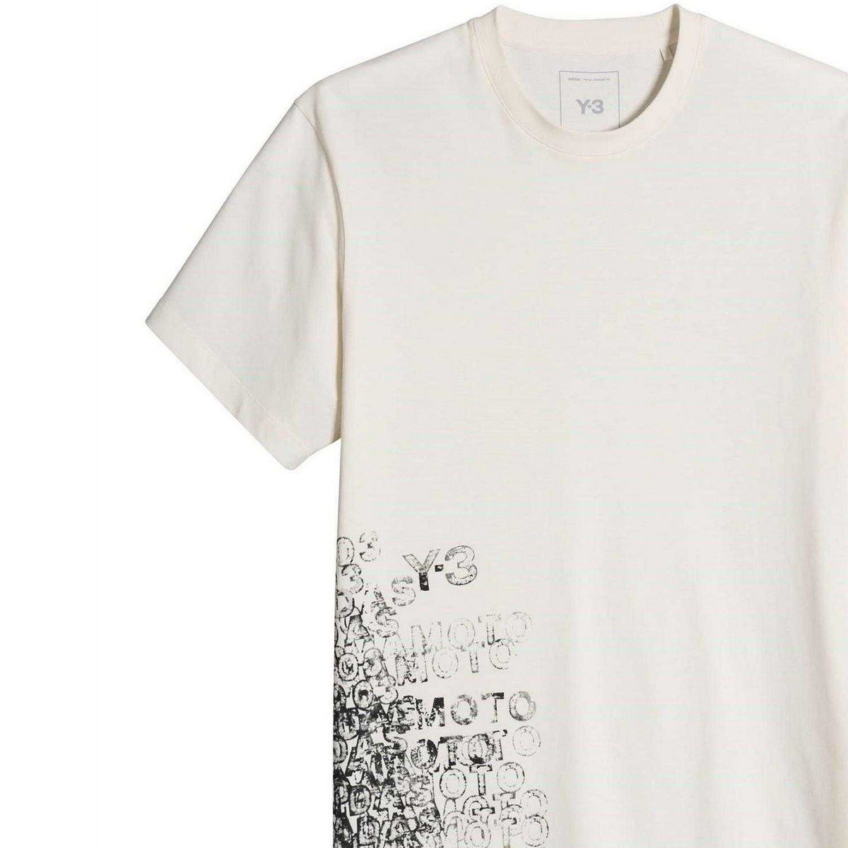 White - Side - Y-3 Mens GFX T-Shirt
