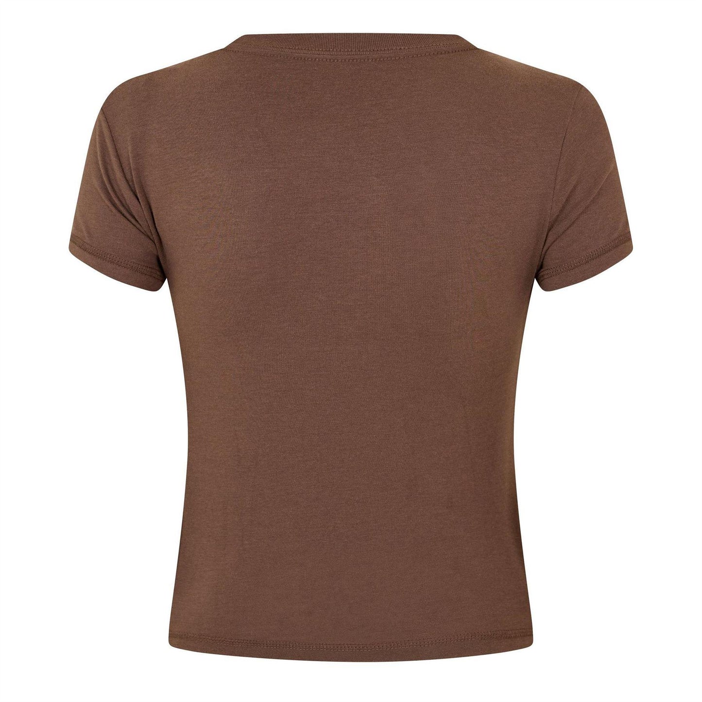 Brown - Back - Nike Womens-Ladies Cropped T-Shirt