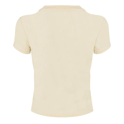 Coconut Milk - Back - Nike Womens-Ladies Cropped T-Shirt