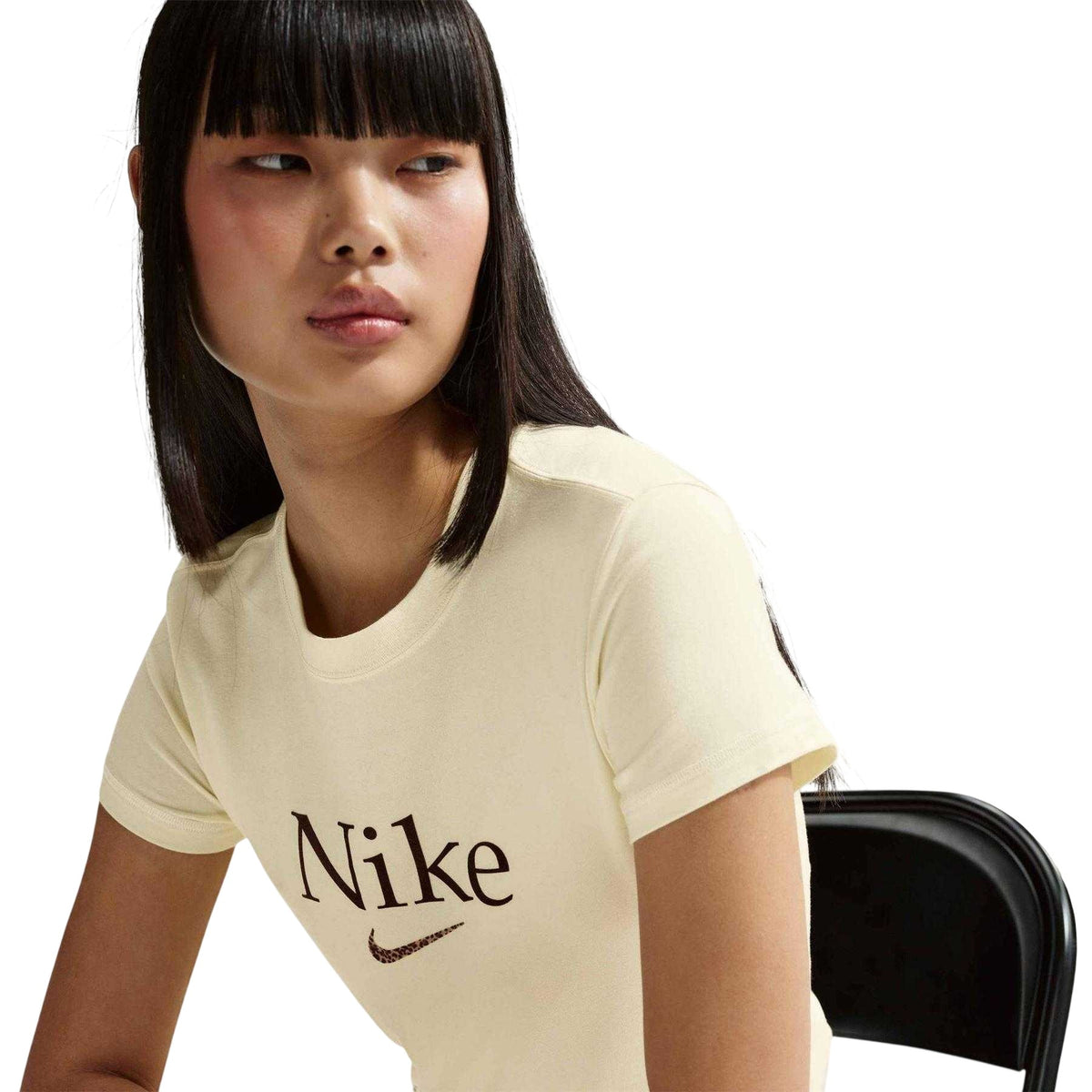 Coconut Milk - Lifestyle - Nike Womens-Ladies Cropped T-Shirt