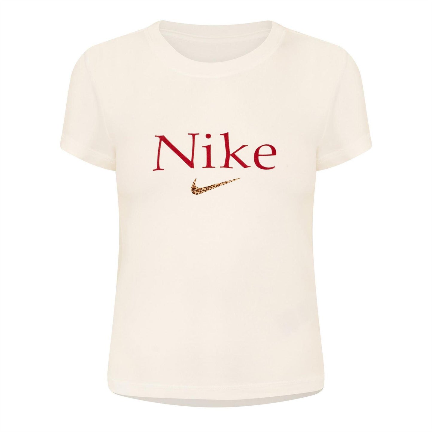 White - Front - Nike Womens-Ladies Cropped T-Shirt