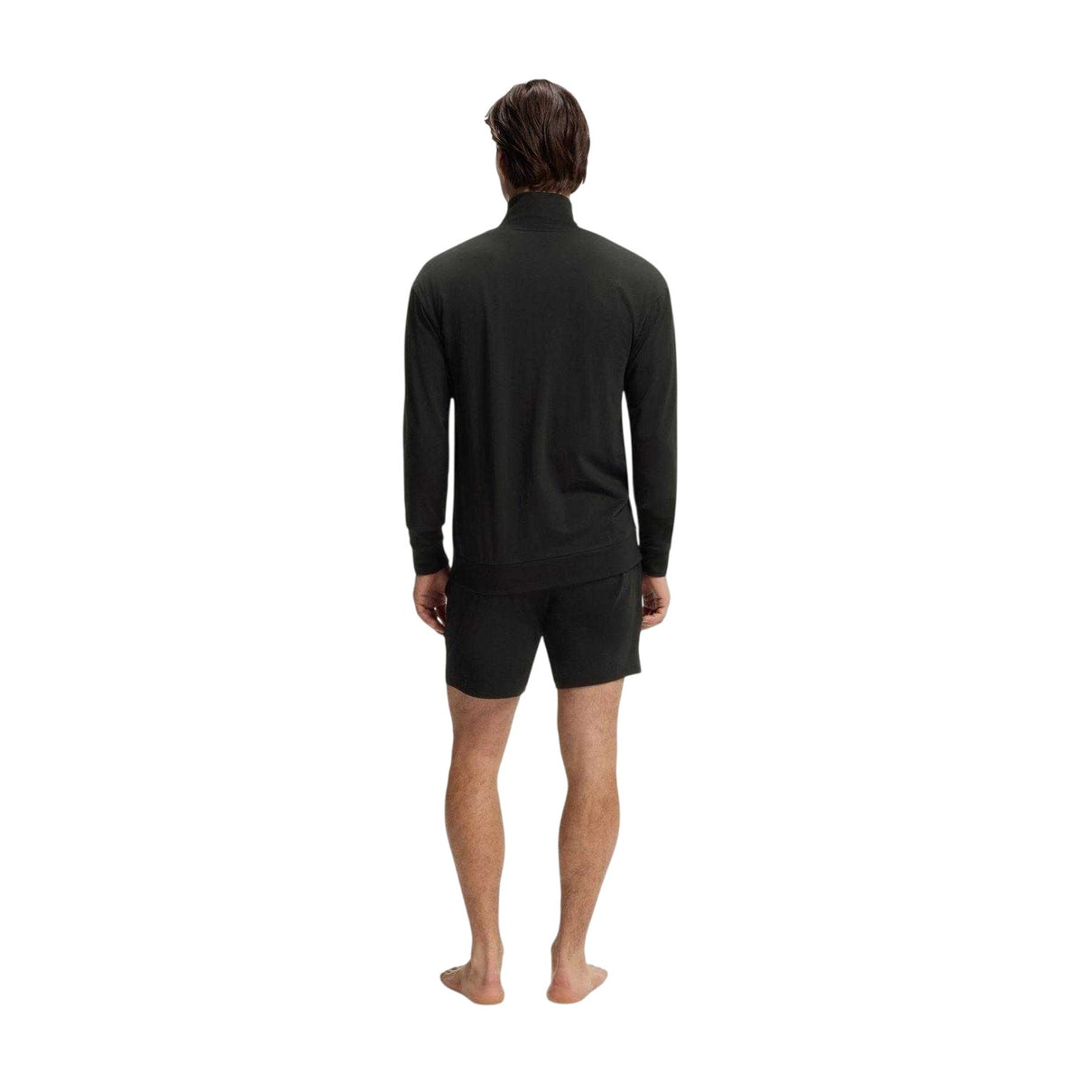 Black - Back - Hugo Mens Laze Plain Sweat Jacket