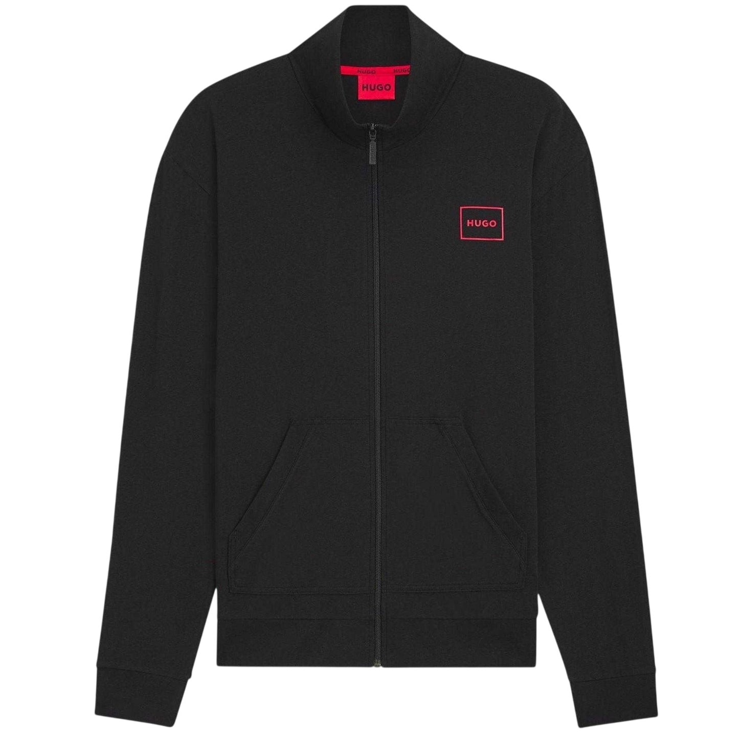 Black - Front - Hugo Mens Laze Plain Sweat Jacket