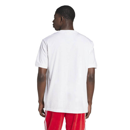 White-Black - Back - Adidas Mens Adicolor Trefoil Cotton T-Shirt