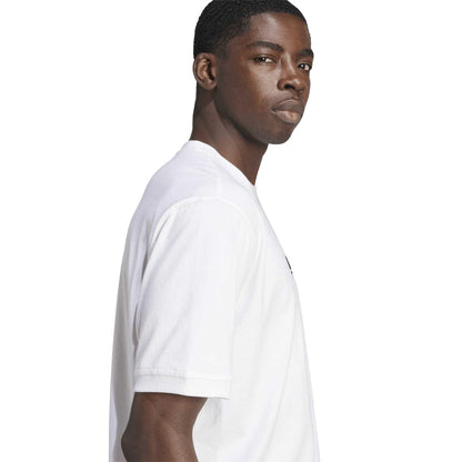 White-Black - Side - Adidas Mens Adicolor Trefoil Cotton T-Shirt