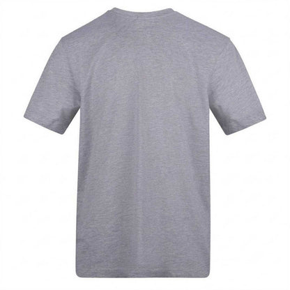 Grey - Back - Lonsdale Mens Logo T-Shirt