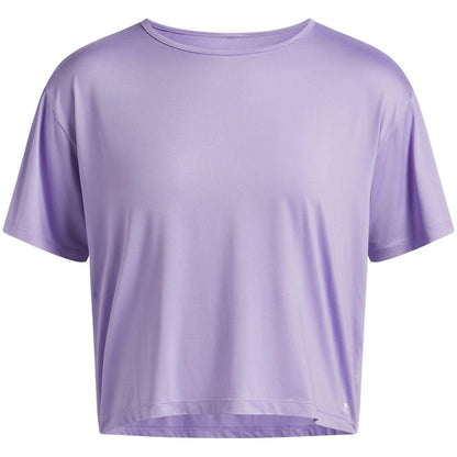 Purple - Front - Under Armour Womens-Ladies Motion Cropped Top