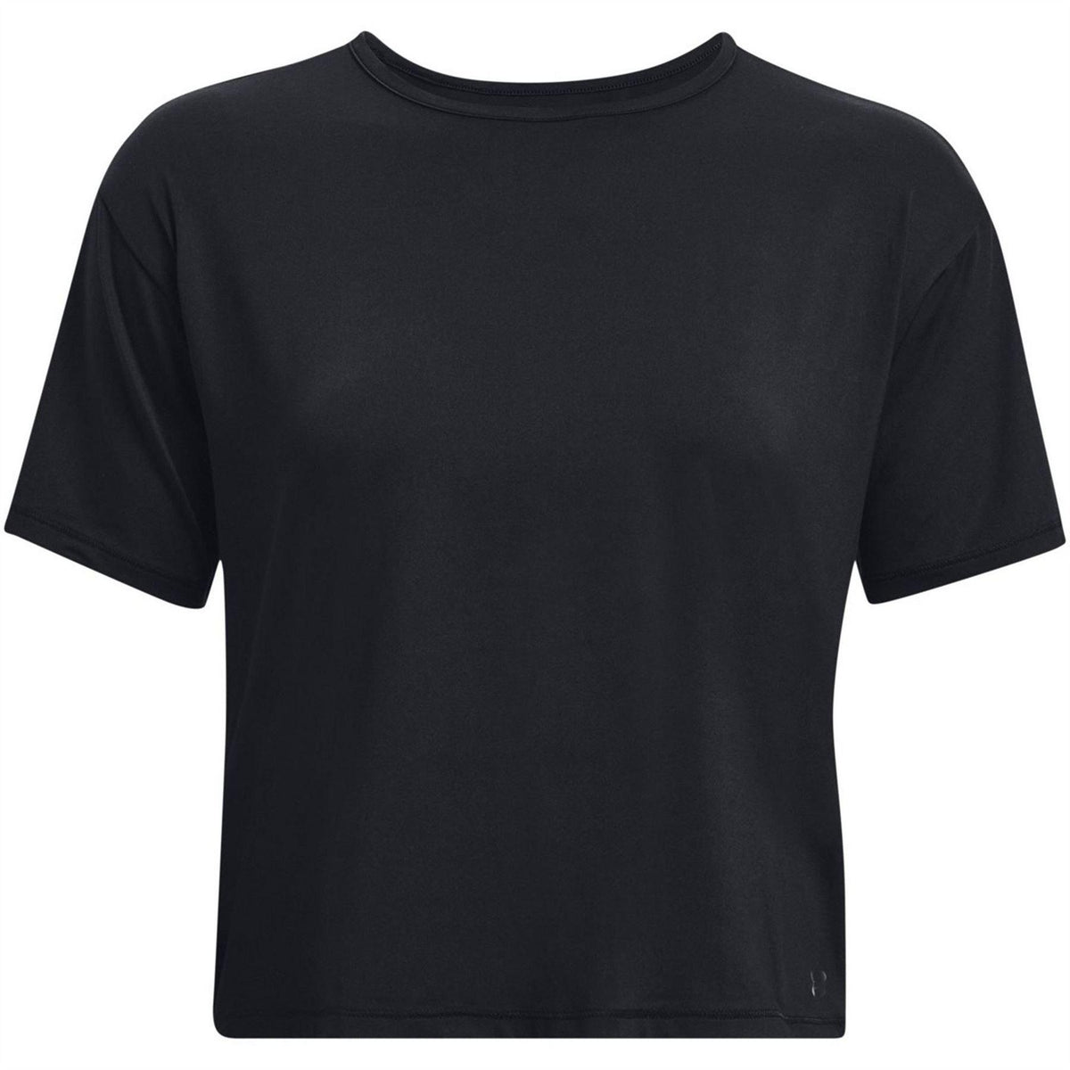 Black - Front - Under Armour Womens-Ladies Motion Cropped Top