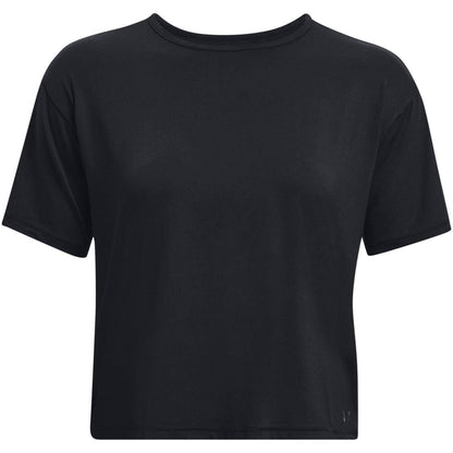 Black - Front - Under Armour Womens-Ladies Motion Cropped Top