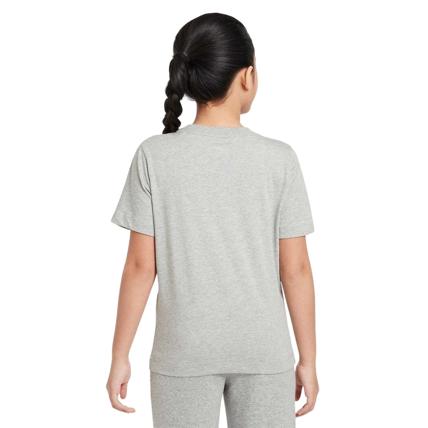 Dark Grey Heather Marl - Back - Nike Childrens-Kids NSW T-Shirt