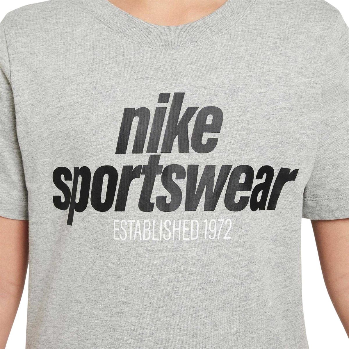 Dark Grey Heather Marl - Lifestyle - Nike Childrens-Kids NSW T-Shirt