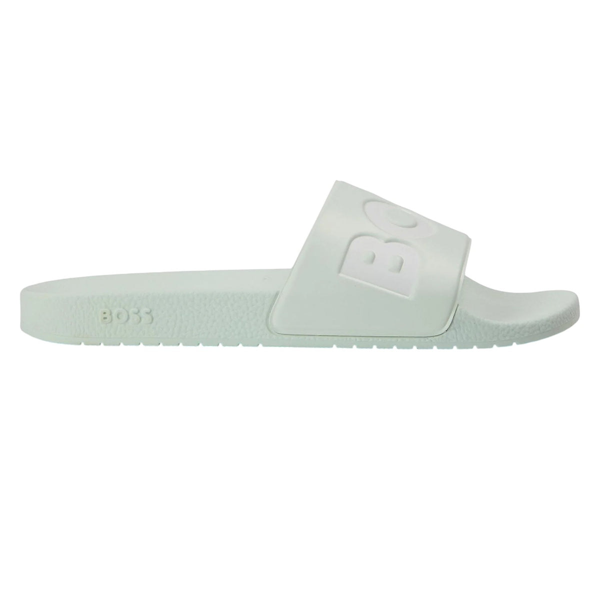 Grey-White - Front - Boss Mens Aryeh Flat Sliders