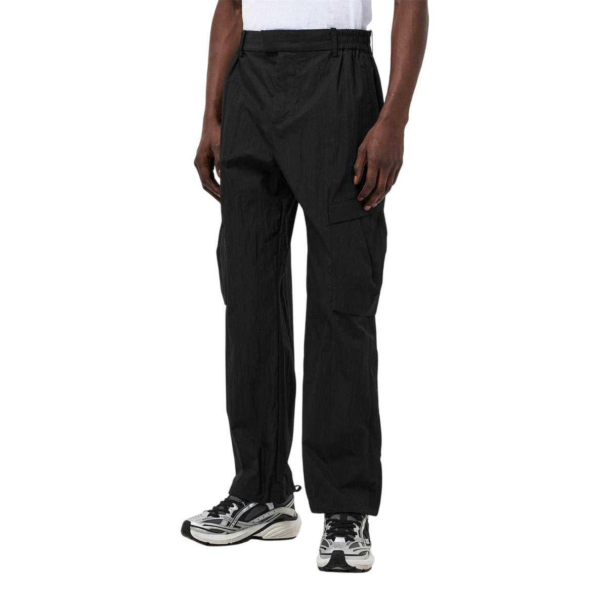 Jet Black - Side - Represent Mens Rep Tech Cargo Trousers
