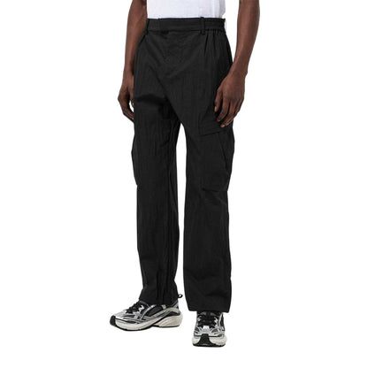 Jet Black - Side - Represent Mens Rep Tech Cargo Trousers