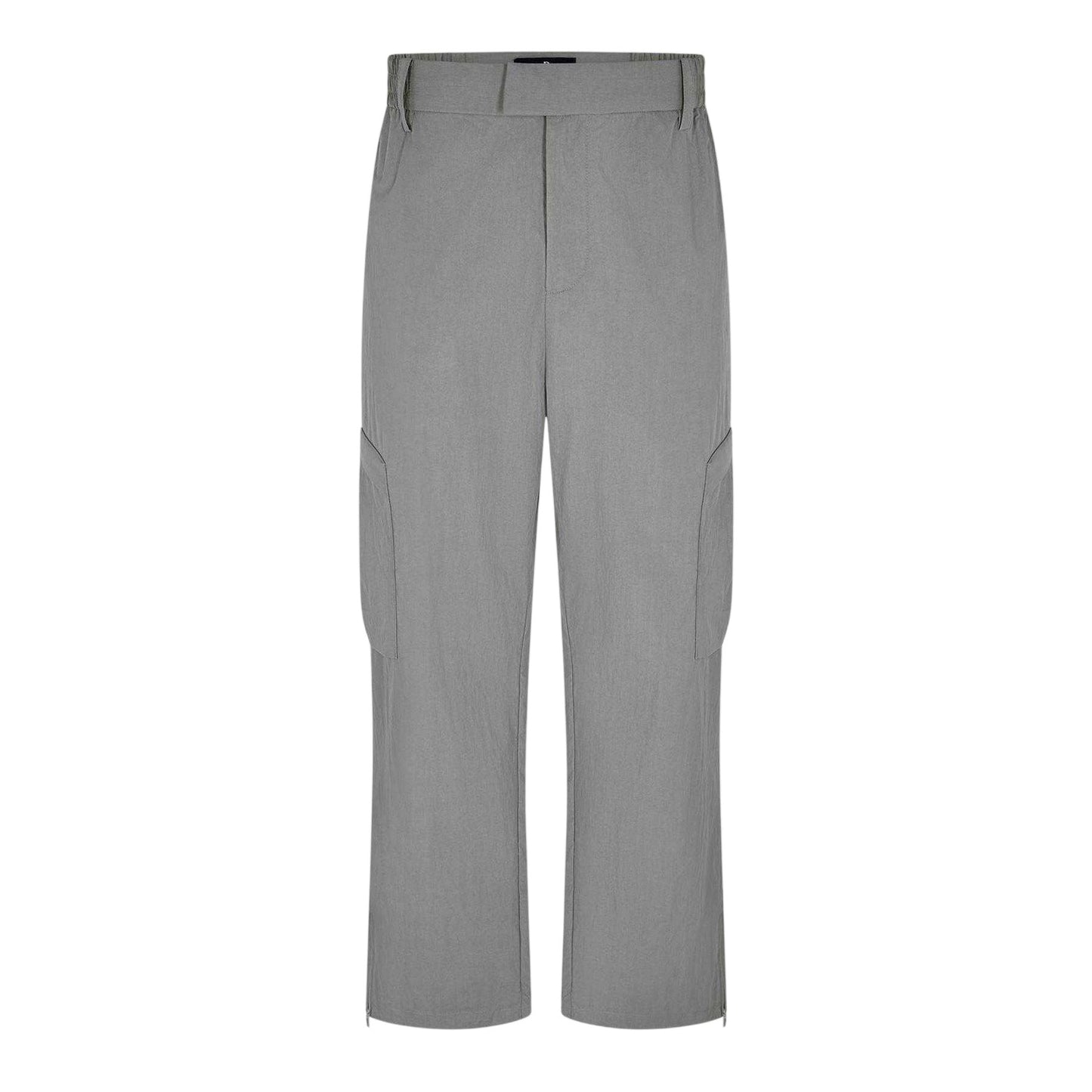 Mid Grey - Front - Represent Mens Rep Tech Cargo Trousers