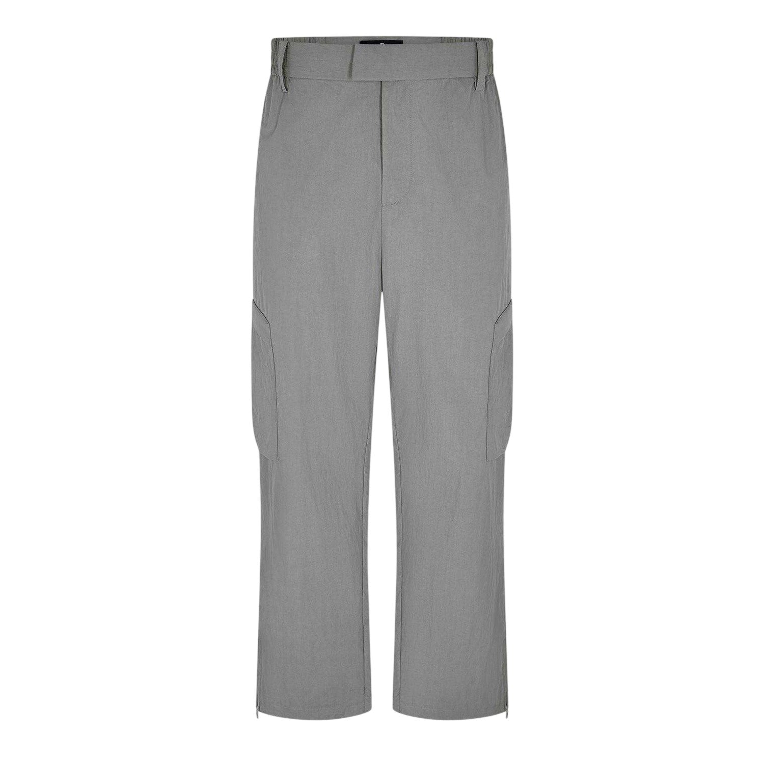 Mid Grey - Front - Represent Mens Rep Tech Cargo Trousers