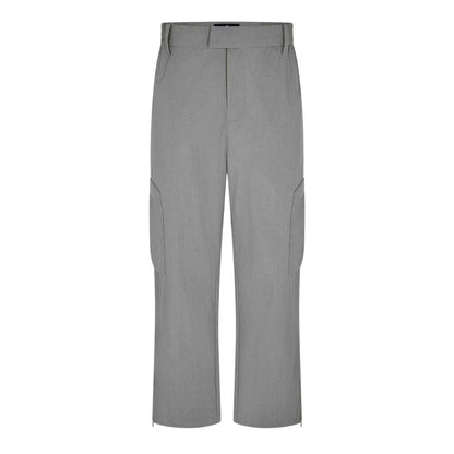 Mid Grey - Front - Represent Mens Rep Tech Cargo Trousers
