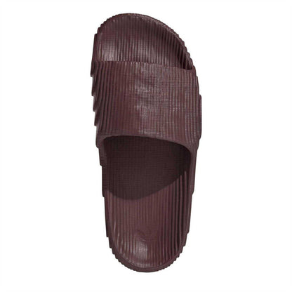 Dark Brown - Lifestyle - Adidas Womens-Ladies Adilette 22 Flat Slides