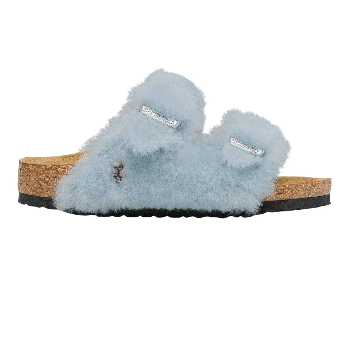 Blue - Front - Birkenstock Childrens-Kids Arizona Open Toe Flat Sandals