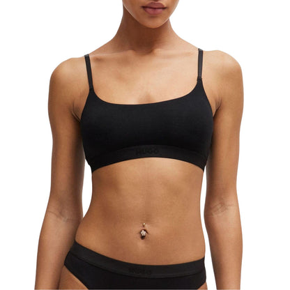 Black - Lifestyle - Hugo Womens-Ladies Bralette (Pack of 2)