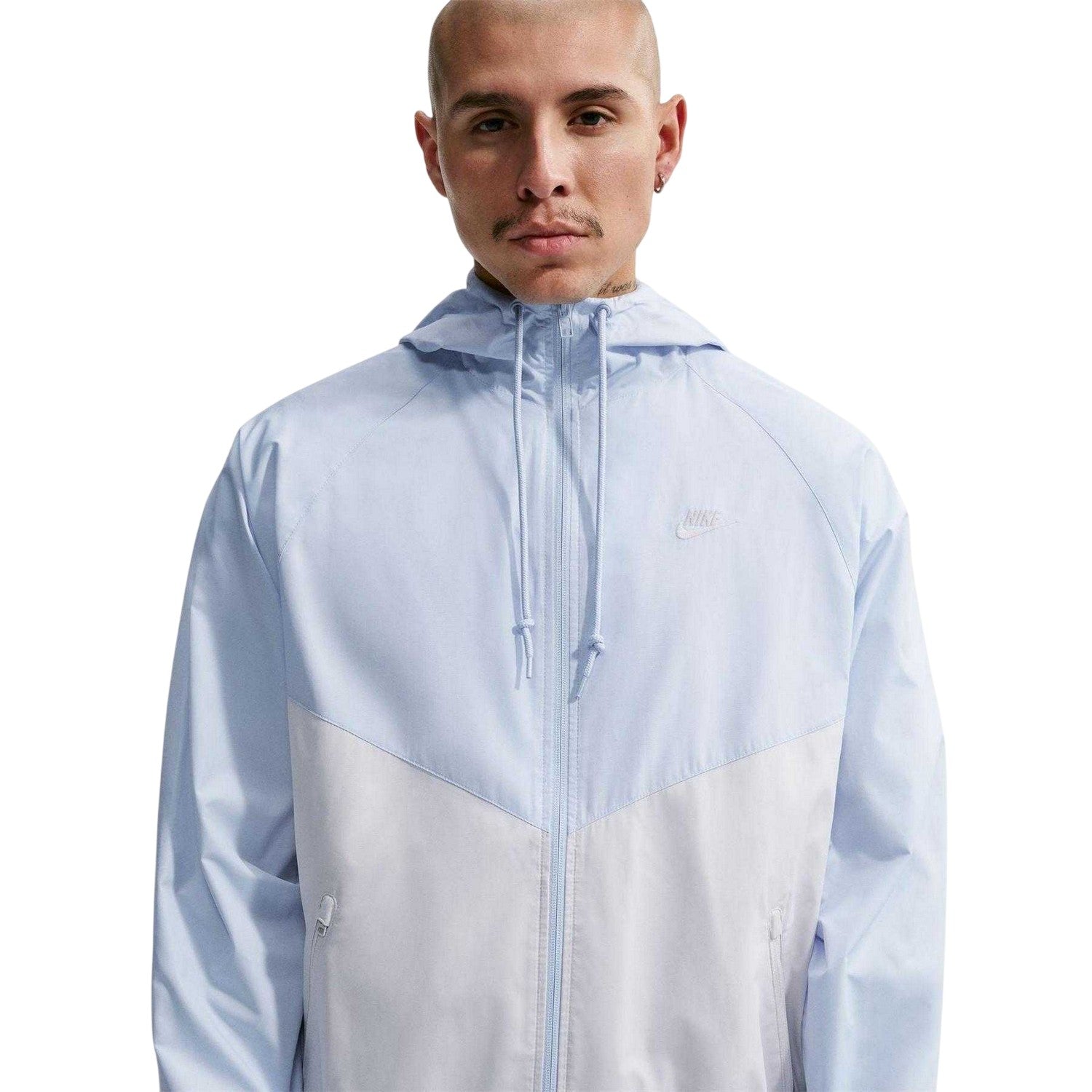 Blue - Side - Nike Mens Colour Block Windbreaker