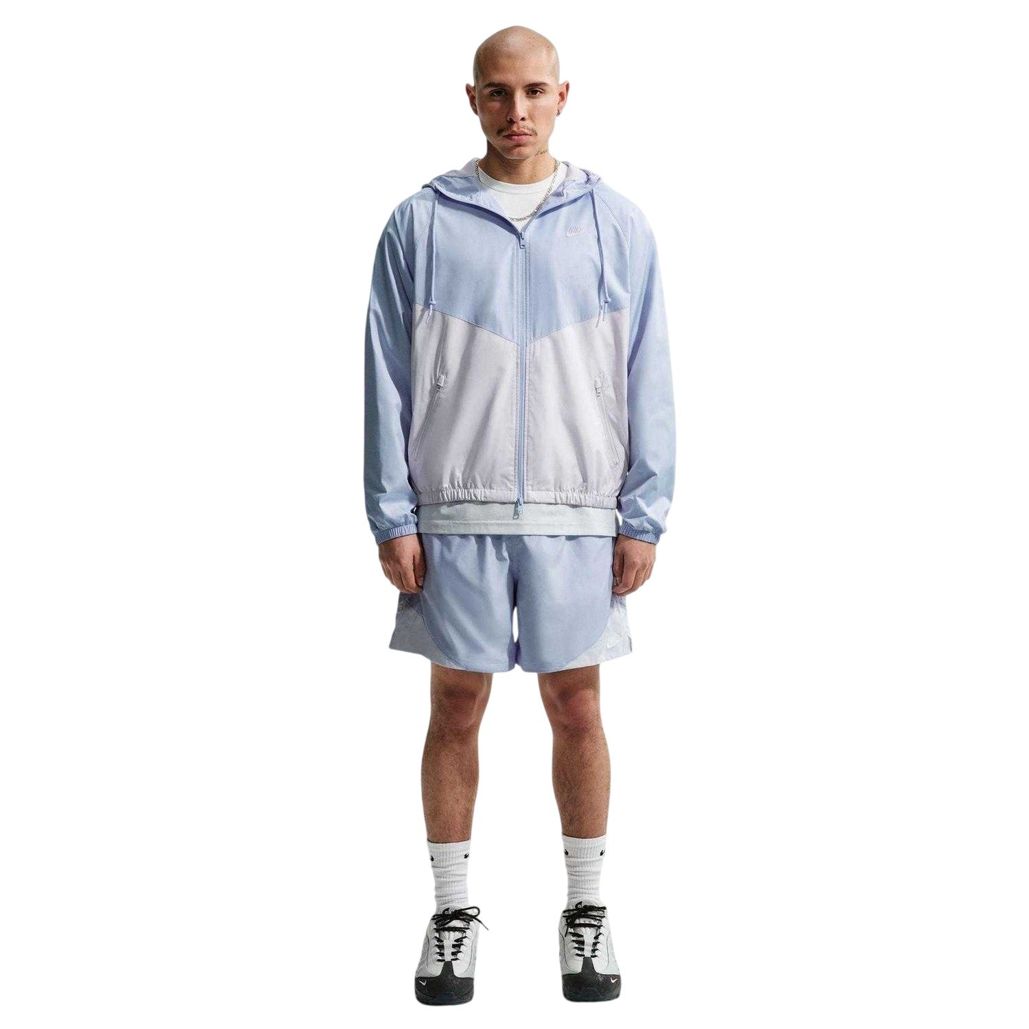 Blue - Pack Shot - Nike Mens Colour Block Windbreaker