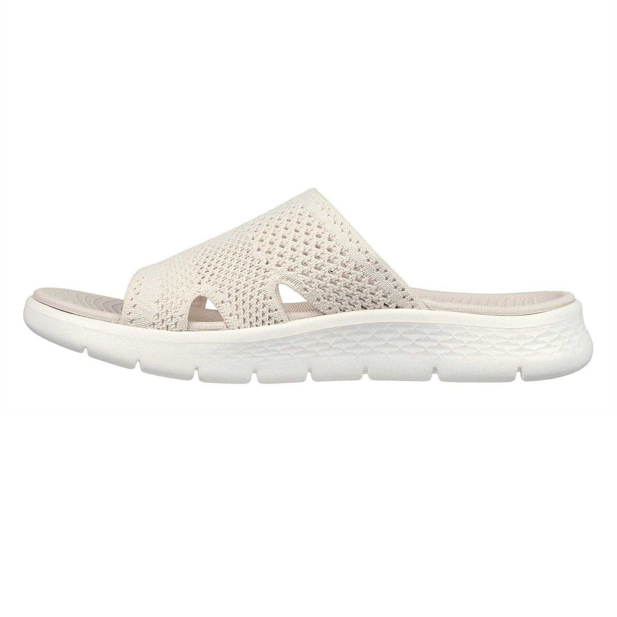 Natural - Back - Skechers Womens-Ladies Go Walk Flex Sports Sandals