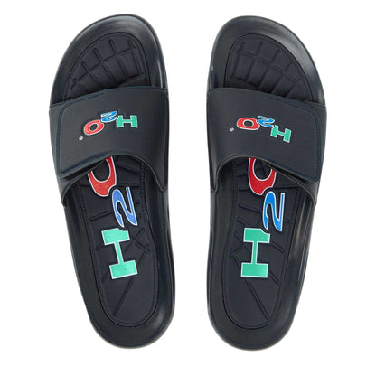 Navy - Side - H2O Active Unisex Adult Pool Sliders