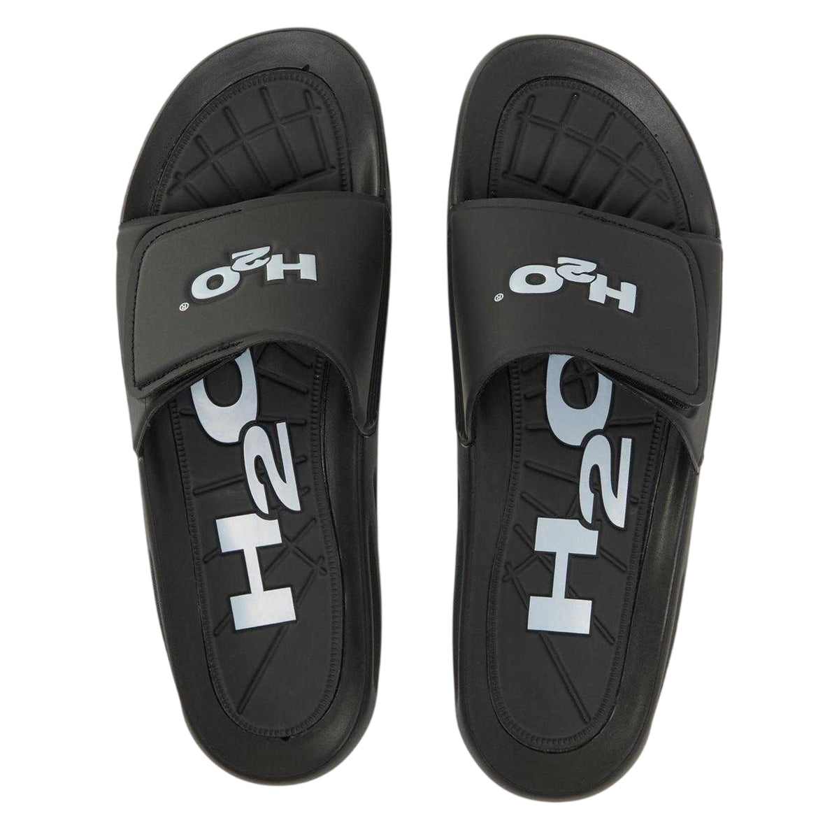 Black - Side - H2O Active Unisex Adult Pool Sliders