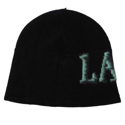 Black - Back - Lacoste Instarsia Beanie