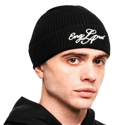 Jet Black - Side - Represent England Beanie