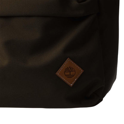 Olive - Close up - Timberland Logo Leather Detailing 22L Backpack