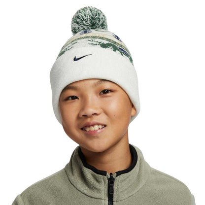 White-Fir Green-Brown - Lifestyle - Nike Peak Reindeer Bobble Hat