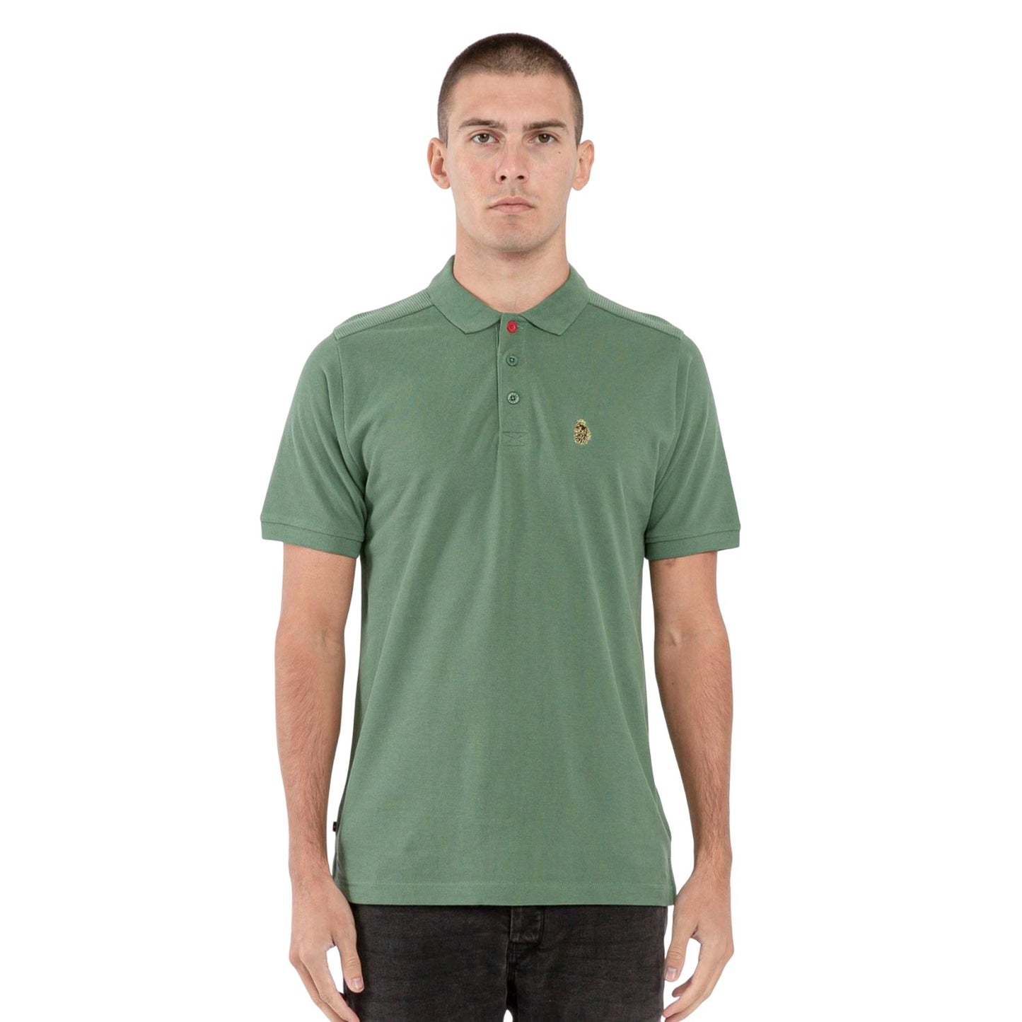 Green - Side - Luke 1977 Mens The Robbie Essentials Polo Shirt