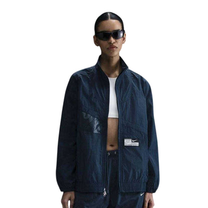 Navy Blue - Front - Nike Womens-Ladies Street Jacket