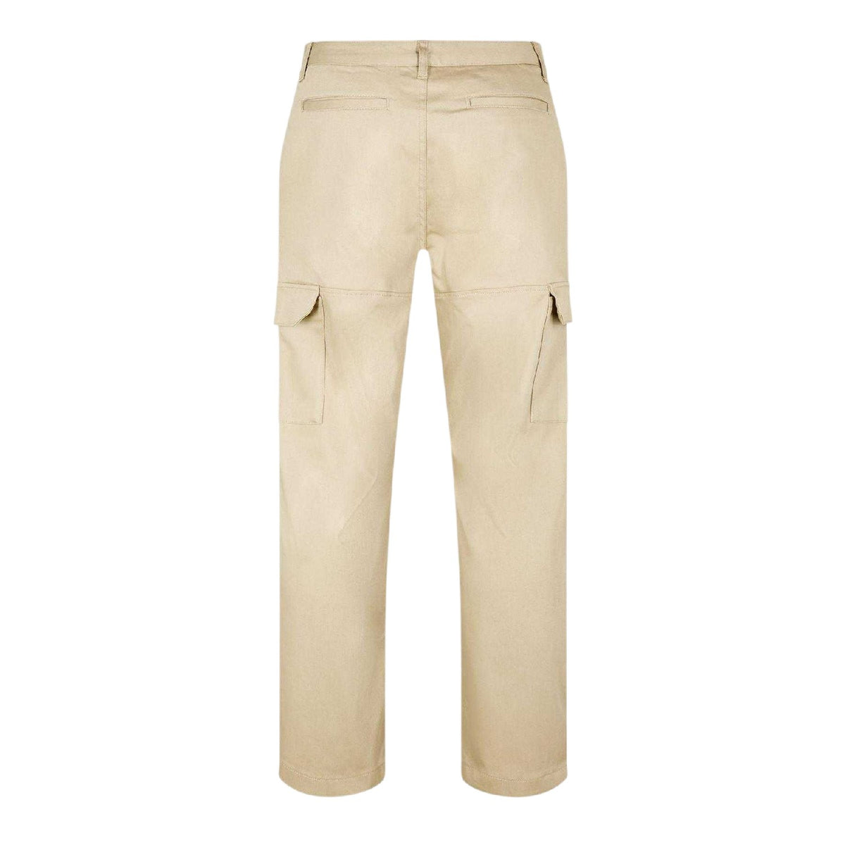 Beige - Back - Daily Paper Mens Relaxed Fit Cargo Trousers