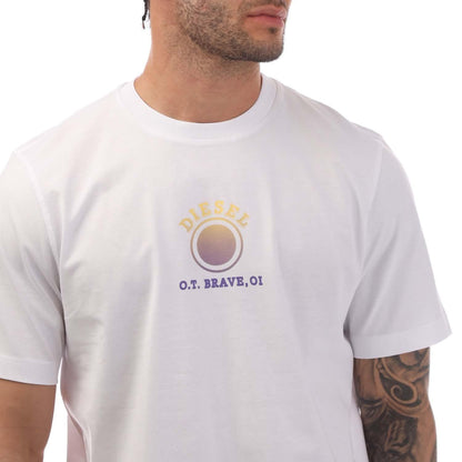 White - Side - Diesel Mens T-Just 5-1 T-Shirt