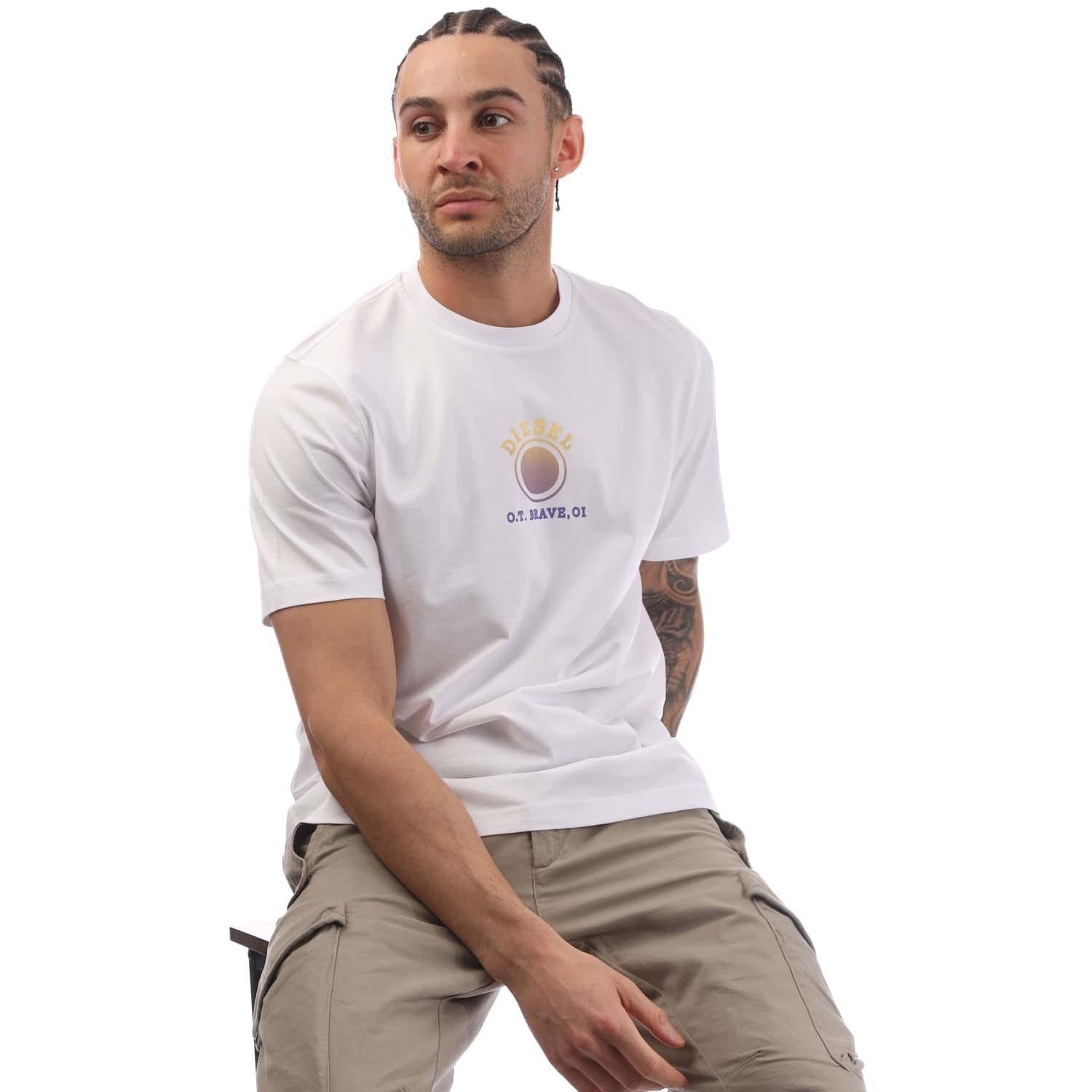 White - Lifestyle - Diesel Mens T-Just 5-1 T-Shirt