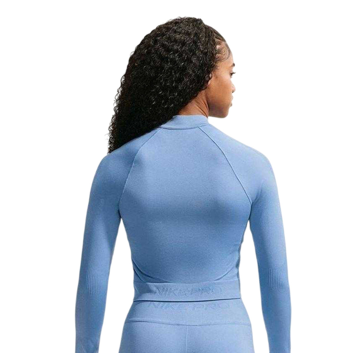 Worker Blue - Back - Nike Womens-Ladies Pro Seamless Jacket