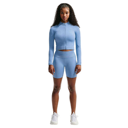 Worker Blue - Lifestyle - Nike Womens-Ladies Pro Seamless Jacket