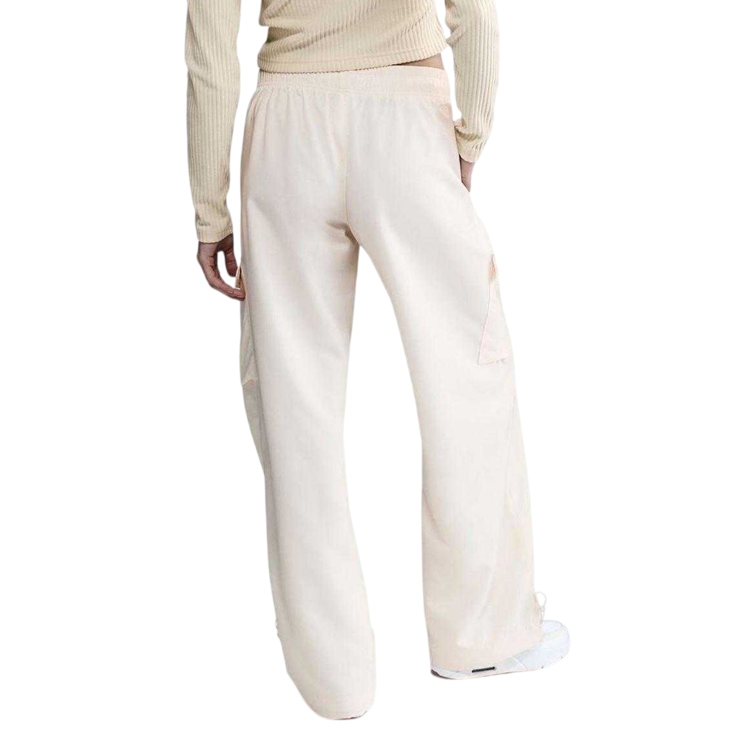 White - Back - Nike Womens-Ladies Trend Wide Leg Cargo Trousers