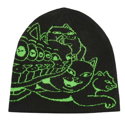 Black-Green - Back - Puma Snug Fit Beanie